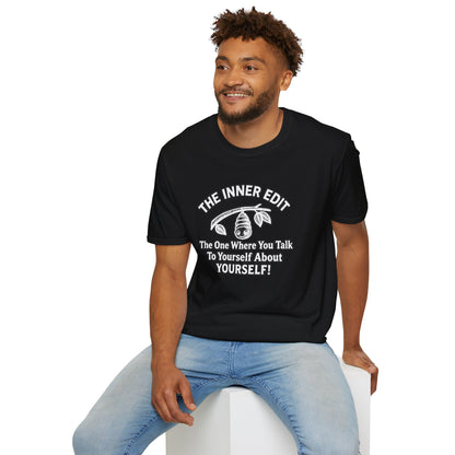 The Inner Edit T‑Shirt — Funny Self‑Talk Cacoon Graphic Tee