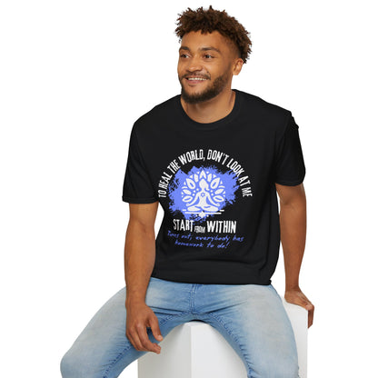 Healing Starts Within T-Shirt — Mindfulness Yoga Tee