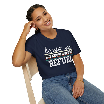 Armor Up but Know When to Refuel - Balance and Resilience Tee
