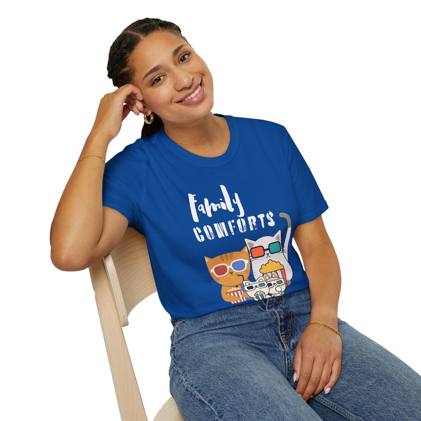 Family Comforts Cinematic Cat Graphic Tee