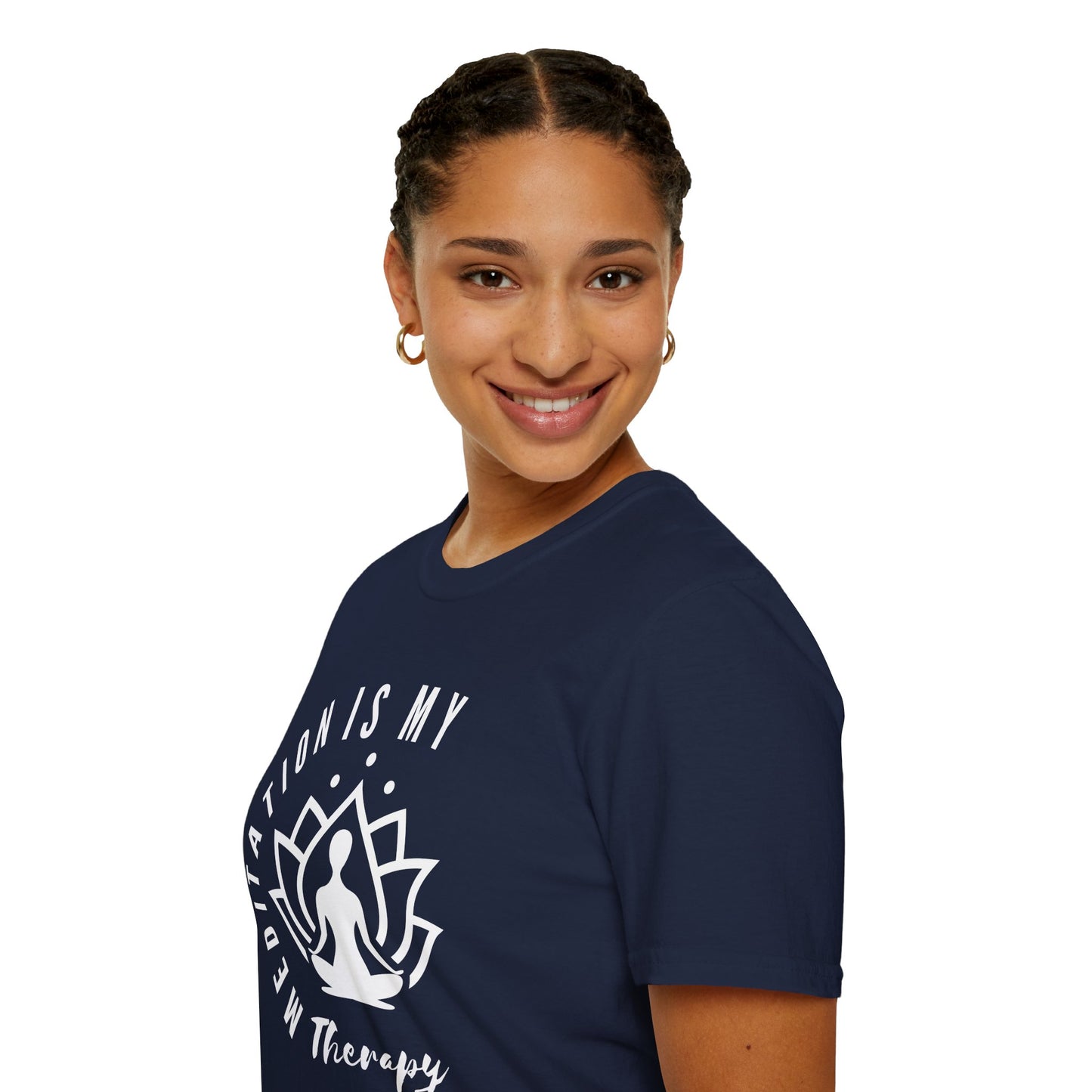 Meditation is My Therapy - Calm and Centered (W) Tee