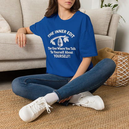 The Inner Edit T‑Shirt — Funny Self‑Talk Cacoon Graphic Tee