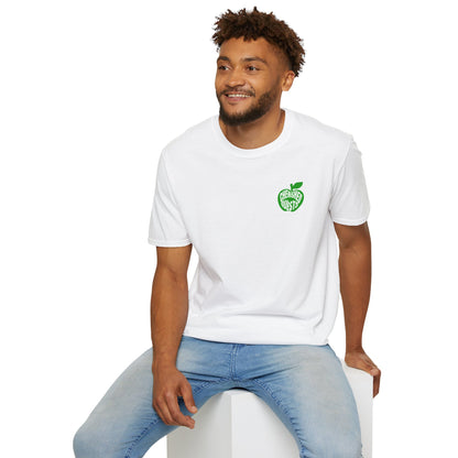 Apple of My Heart T-Shirt — Green Apple Graphic "Cherished Quests" Tee