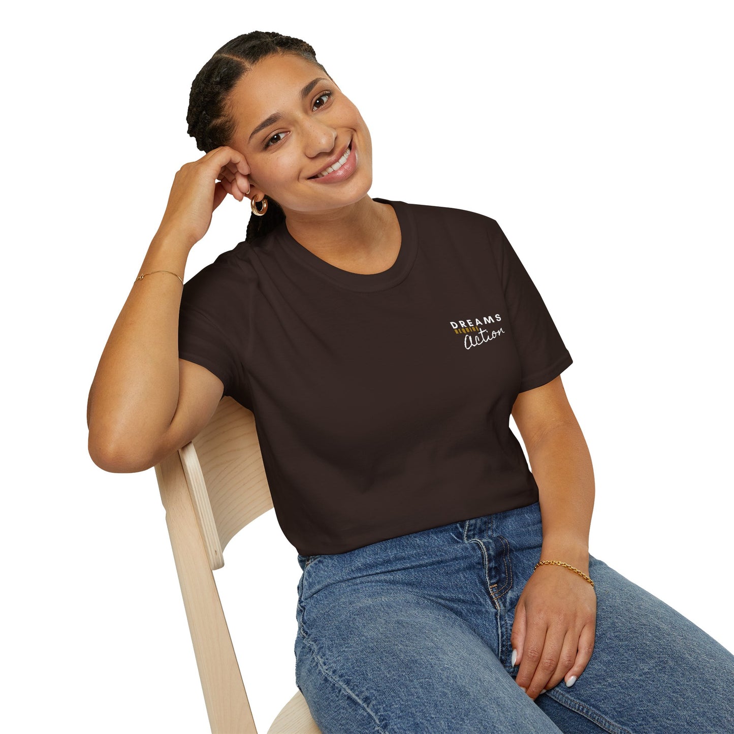 Dreams Require Action Pocket Graphic - Motivation in Motion Tee
