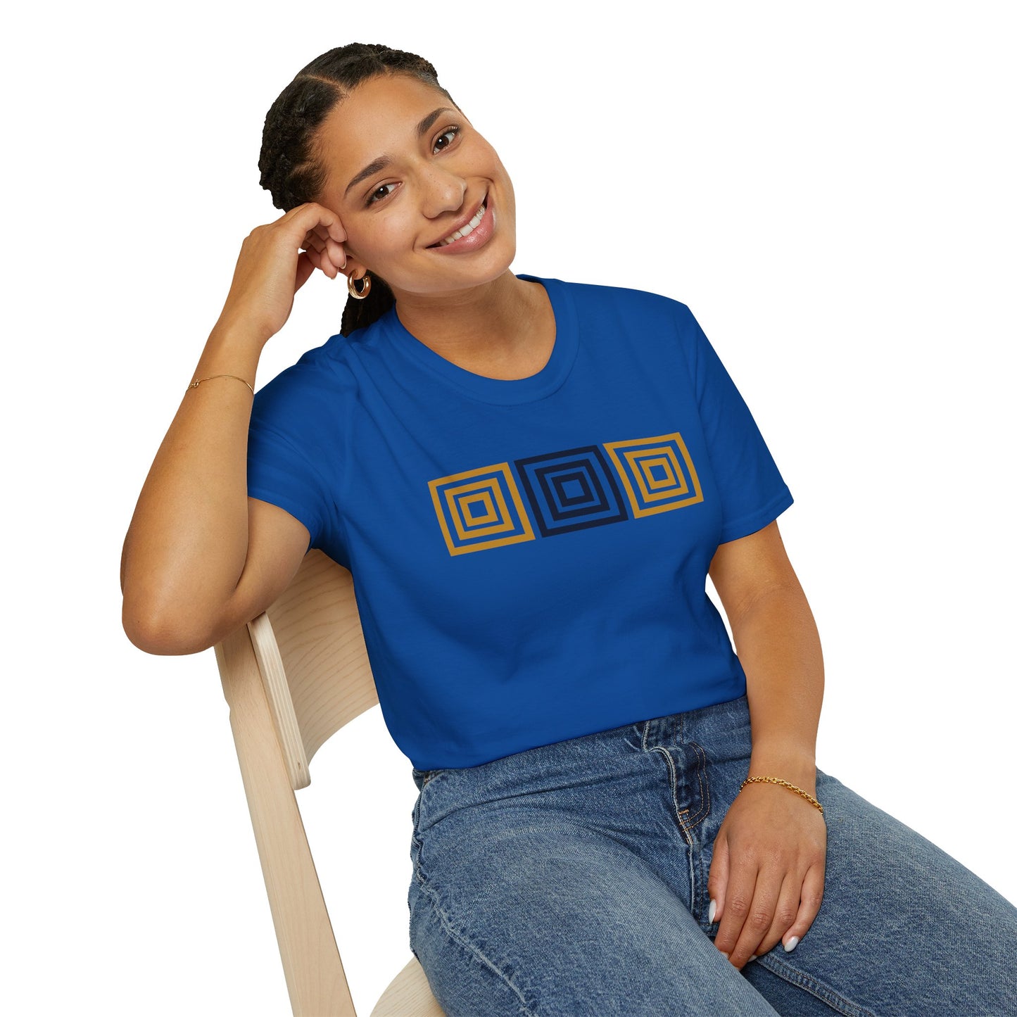 Minimalist Aesthetics Colorful Blocks Graphic (B) Tee