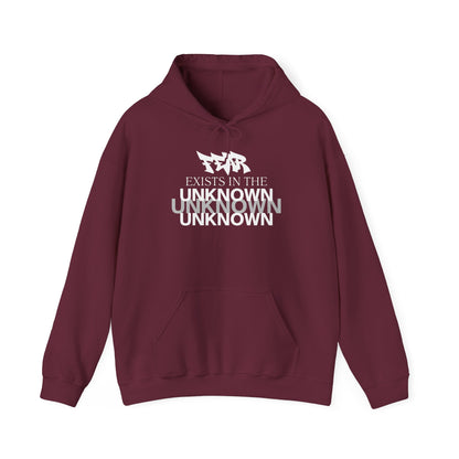 Exist in the Known Hoodie — Minimalist Typography Unisex Pullover
