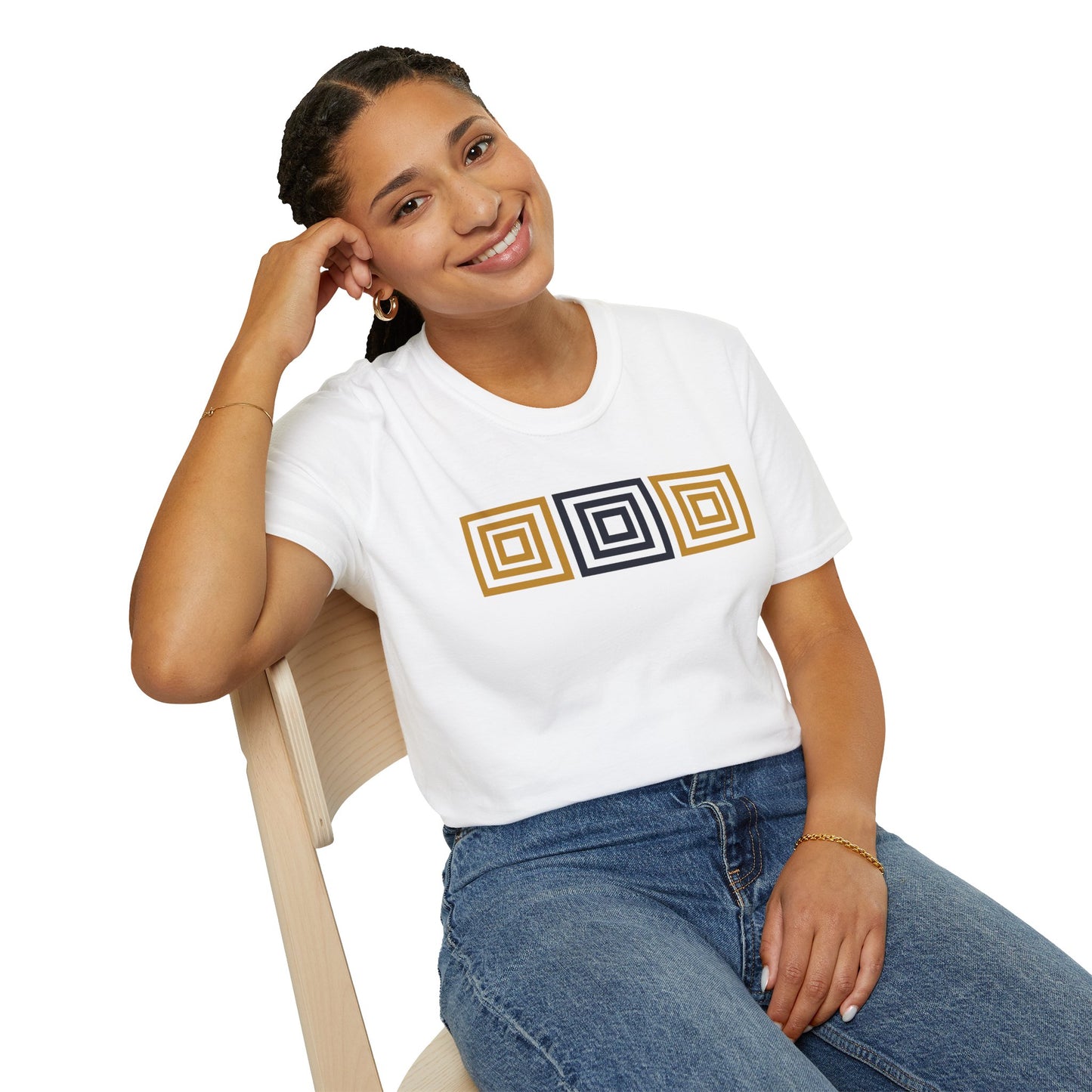 Minimalist Aesthetics Colorful Blocks Graphic (B) Tee