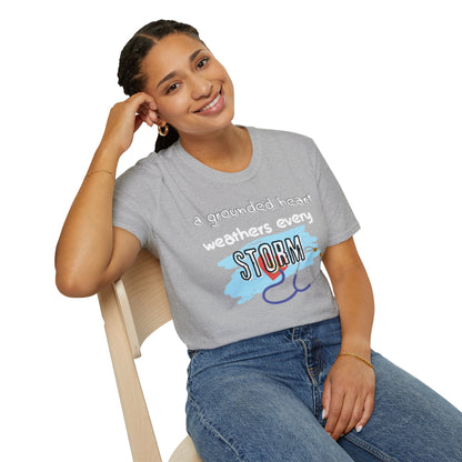 A Grounded Heart Weathers Every Storm – Resilience Tee (Unisex)