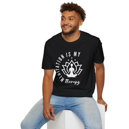 Meditation is My Therapy - Calm and Centered (W) Tee