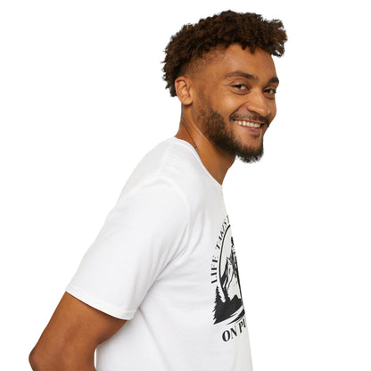Life Takes The Long Way On Purpose T-Shirt — Mountain Path Purpose Design