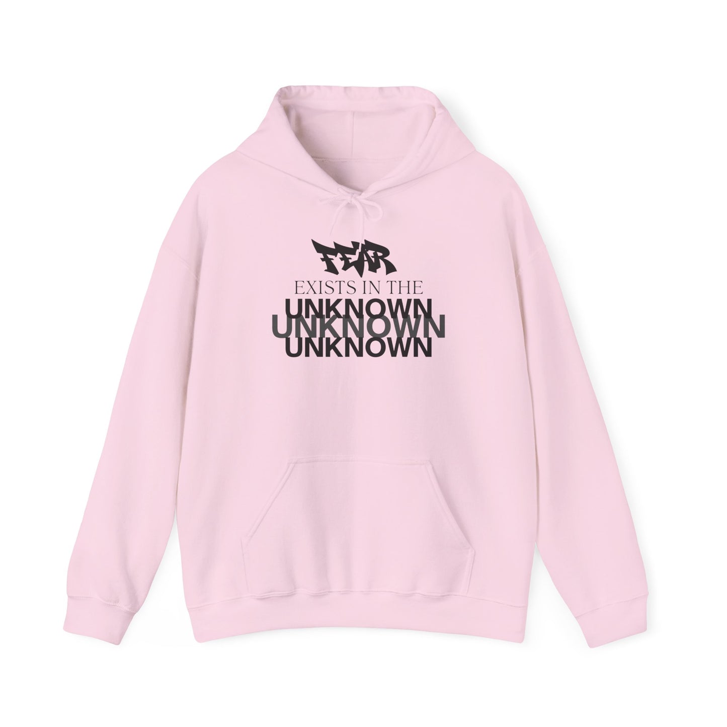 Exist in the Known Hoodie — Minimalist Typography Unisex Pullover