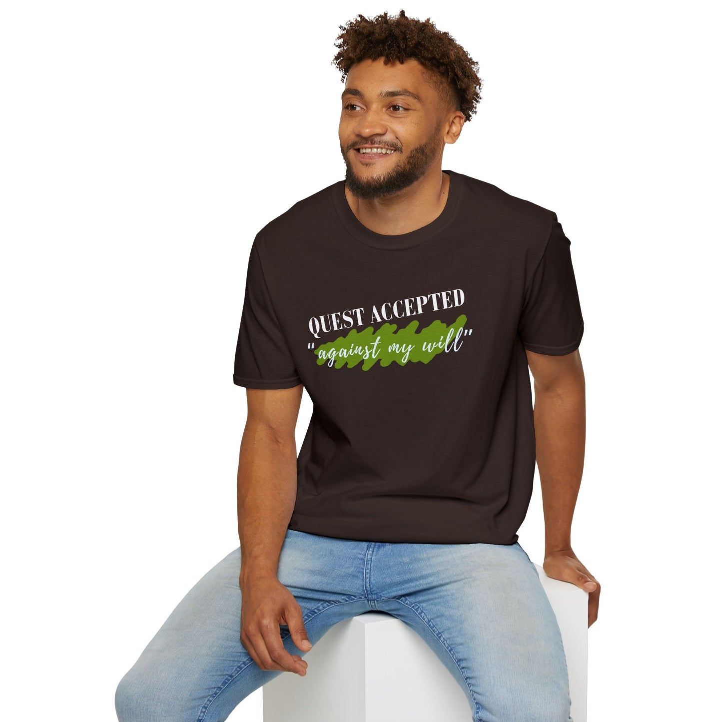 Quest Accepted "Against My will" T-Shirt — Gamers & RPG Fans Adventure Tee