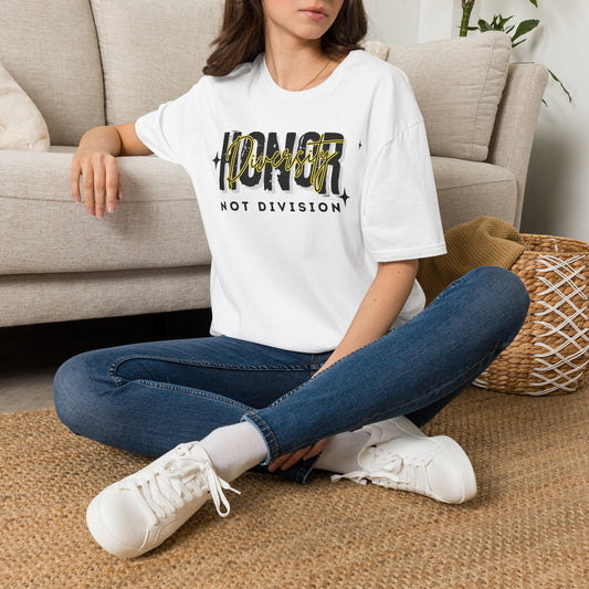 Honor Diversity. Not Division, Script Graphic Tee