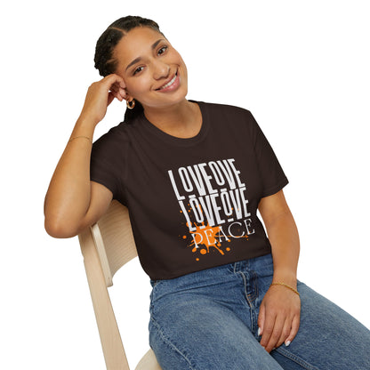 Love Peace Unisex Tee - Softstyle T-Shirt