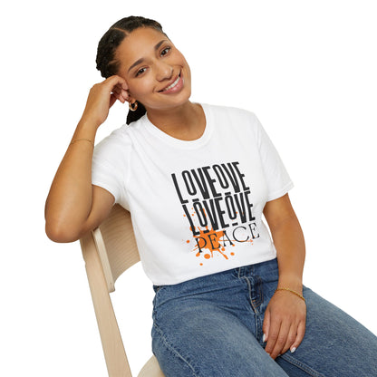 Love Peace Unisex Tee - Softstyle T-Shirt