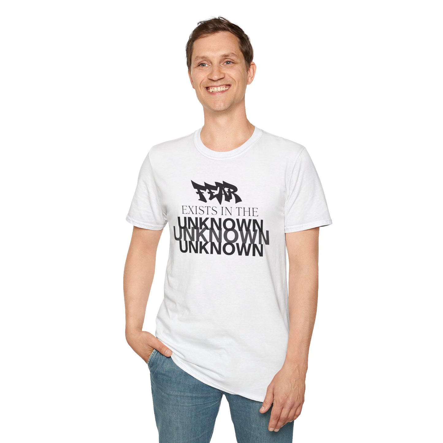 Exist in the Known T-Shirt — Motivational Minimalist Graphic Tee