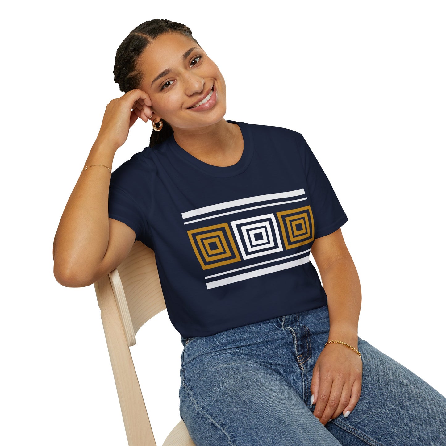 Aesthetics Colorful Blocks Graphic (W/B) Tee