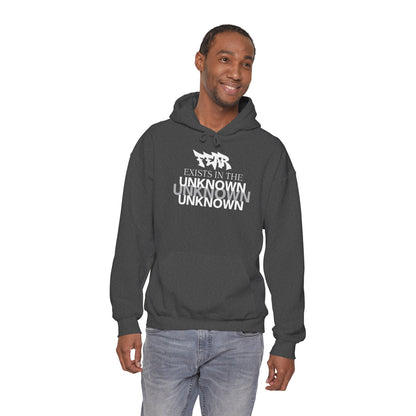 Exist in the Known Hoodie — Minimalist Typography Unisex Pullover