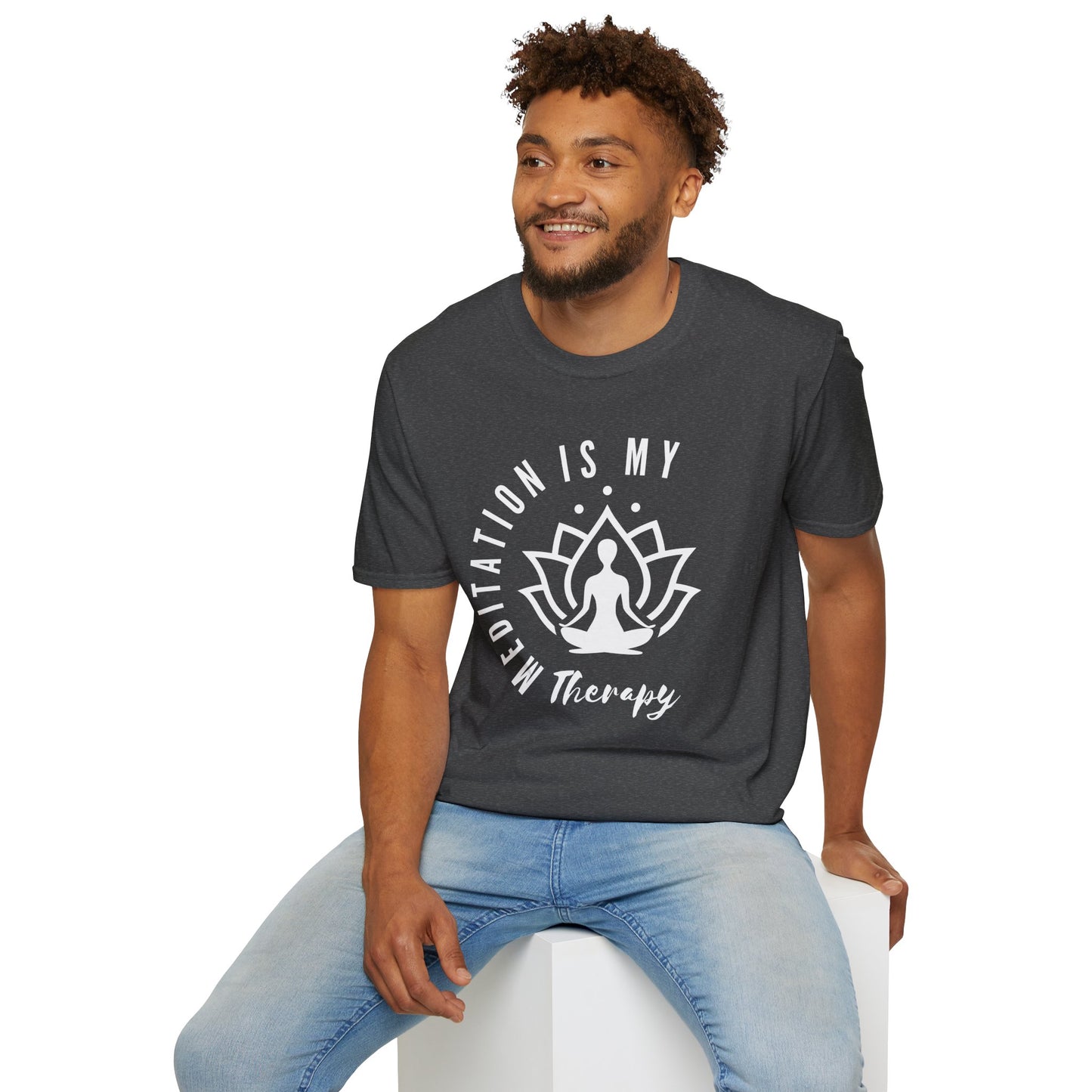 Meditation is My Therapy - Calm and Centered (W) Tee
