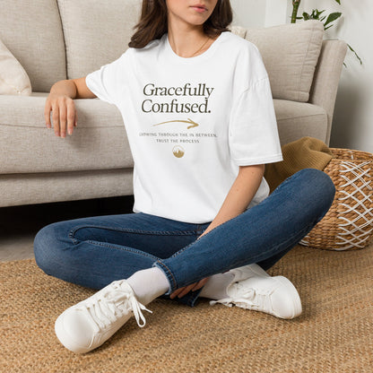 Gracefully Confused Tee — Inspirational Graphic T-Shirt ("Grow Through The Detours")