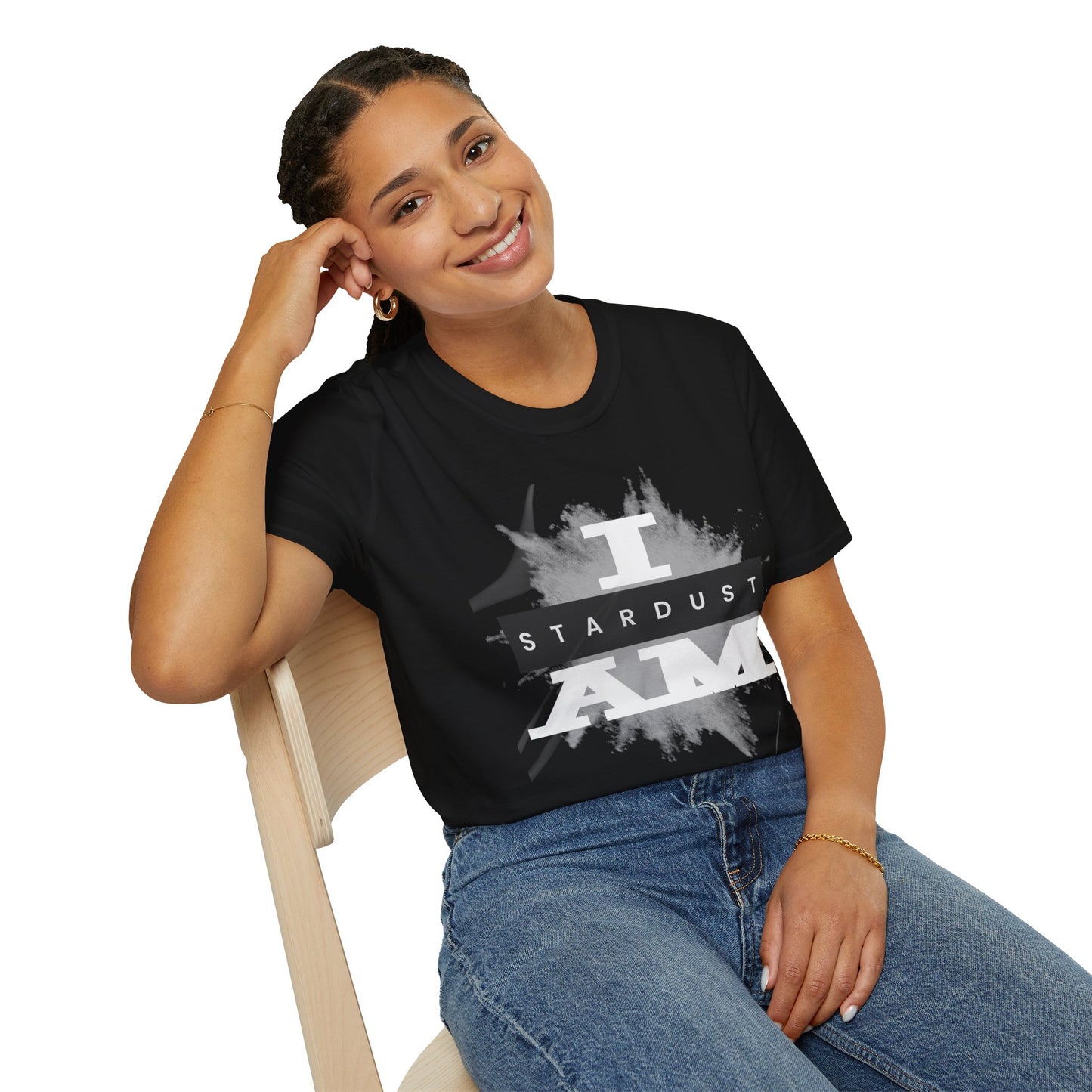 I AM Stardust T-Shirt (P) — Inspirational Cosmic Graphic Tee