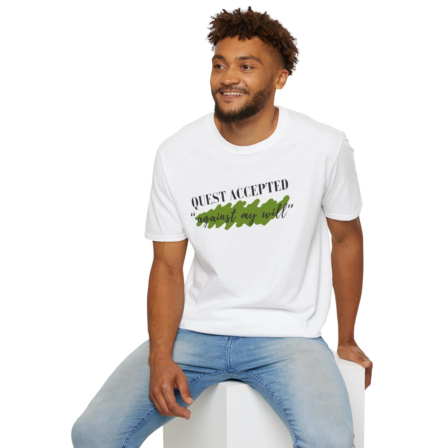 Quest Accepted "Against My will" T-Shirt — Gamers & RPG Fans Adventure Tee