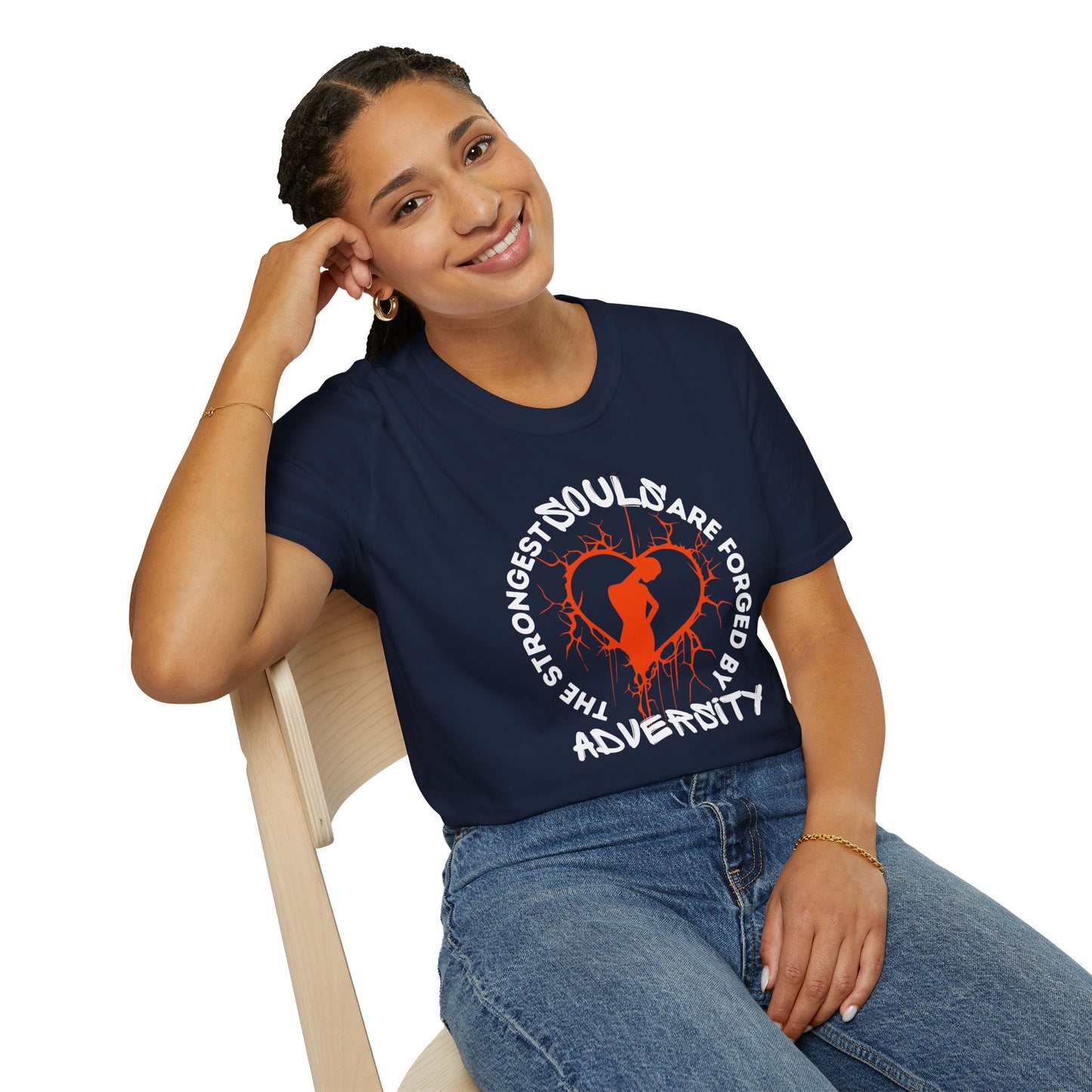 Forged by Adversity - Strength and Resilience Graphic Unisex Tee