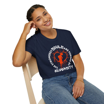 Forged by Adversity - Strength and Resilience Graphic Unisex Tee