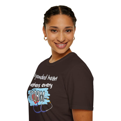 A Grounded Heart Weathers Every Storm – Resilience Tee (Unisex)