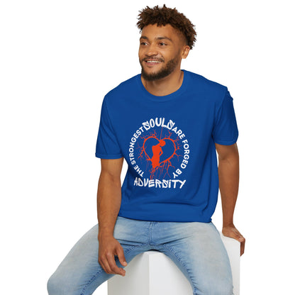 Forged by Adversity - Strength and Resilience Graphic Unisex Tee