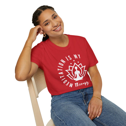 Meditation is My Therapy - Calm and Centered (W) Tee