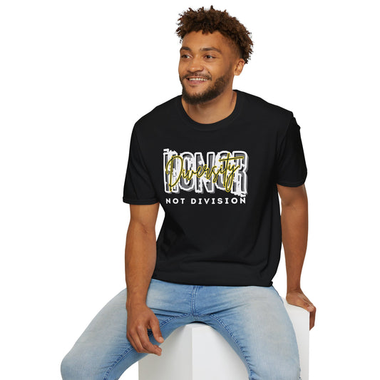 T-Shirt — 'Honor: Diversity Not Division' Graphic Tee