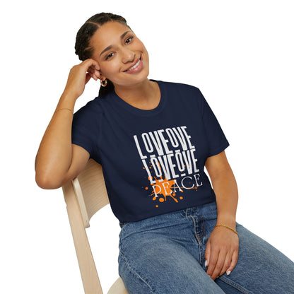Love Peace Unisex Tee - Softstyle T-Shirt