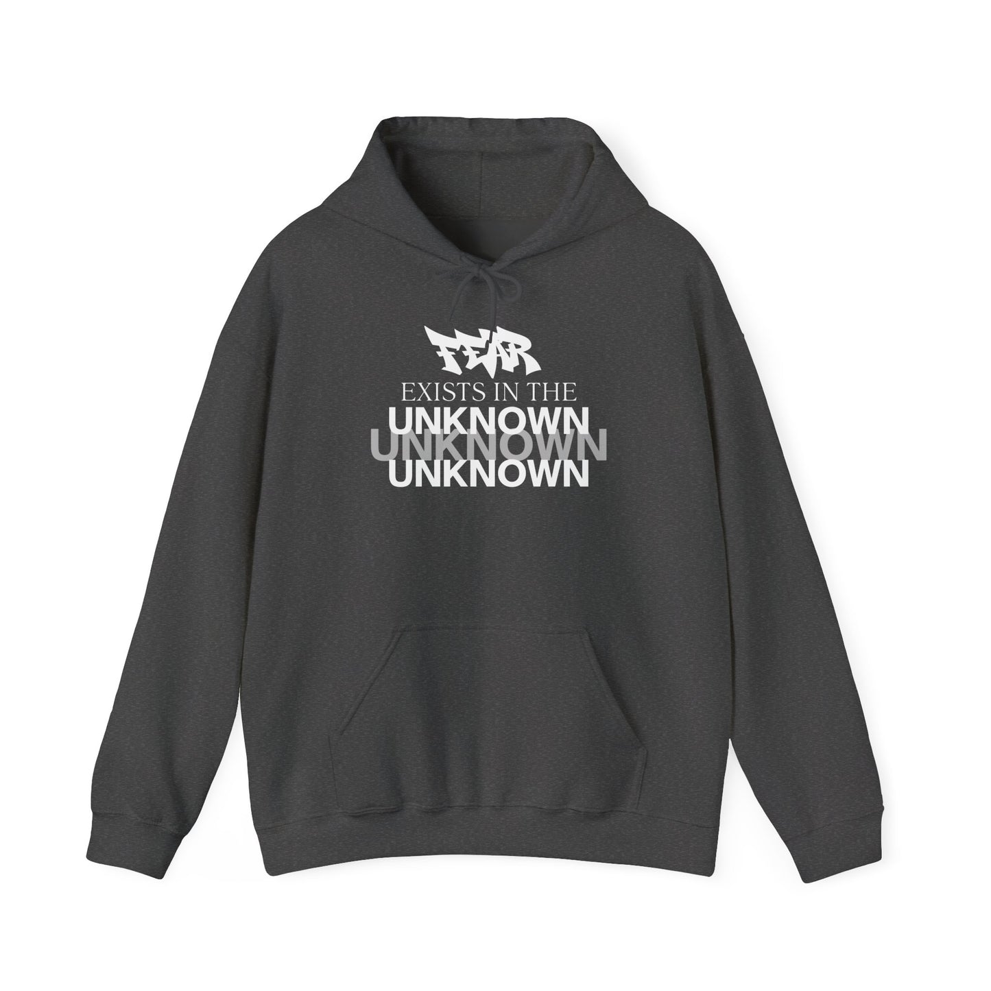 Exist in the Known Hoodie — Minimalist Typography Unisex Pullover