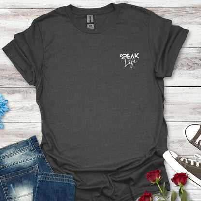 SPEAK Life - Words of Power Pocket Tee