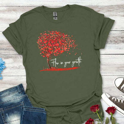 Flow in Your Growth – Women's Empowerment Tee
