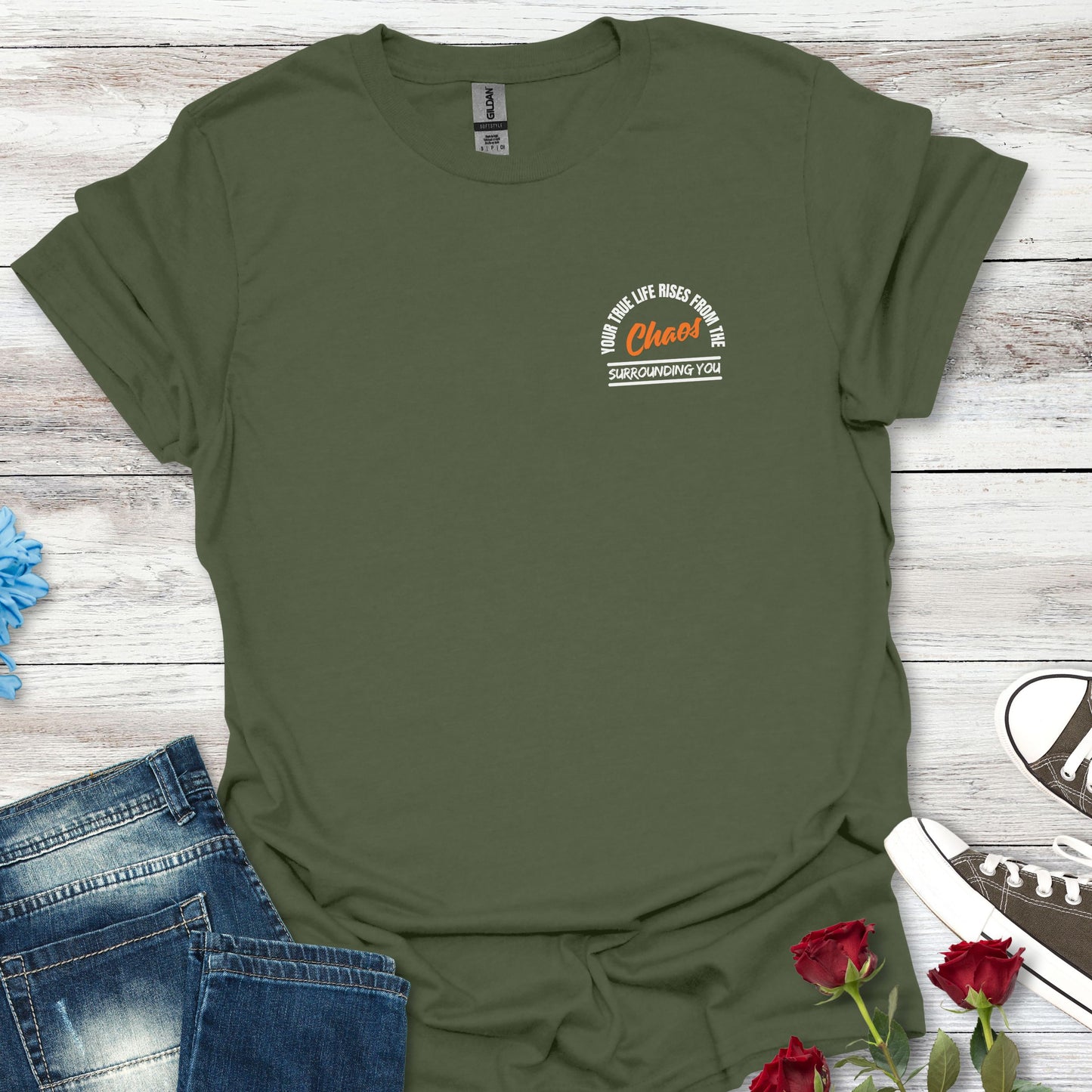 Your True Life Rises From The Chaos Surrounding You - Clarity Amid Chaos Tee