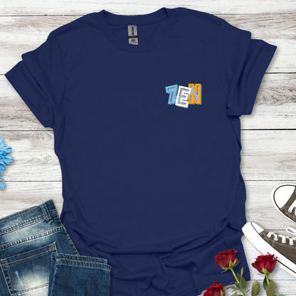 ZEN - Pocket Logo Typography Serenity in Style Tee