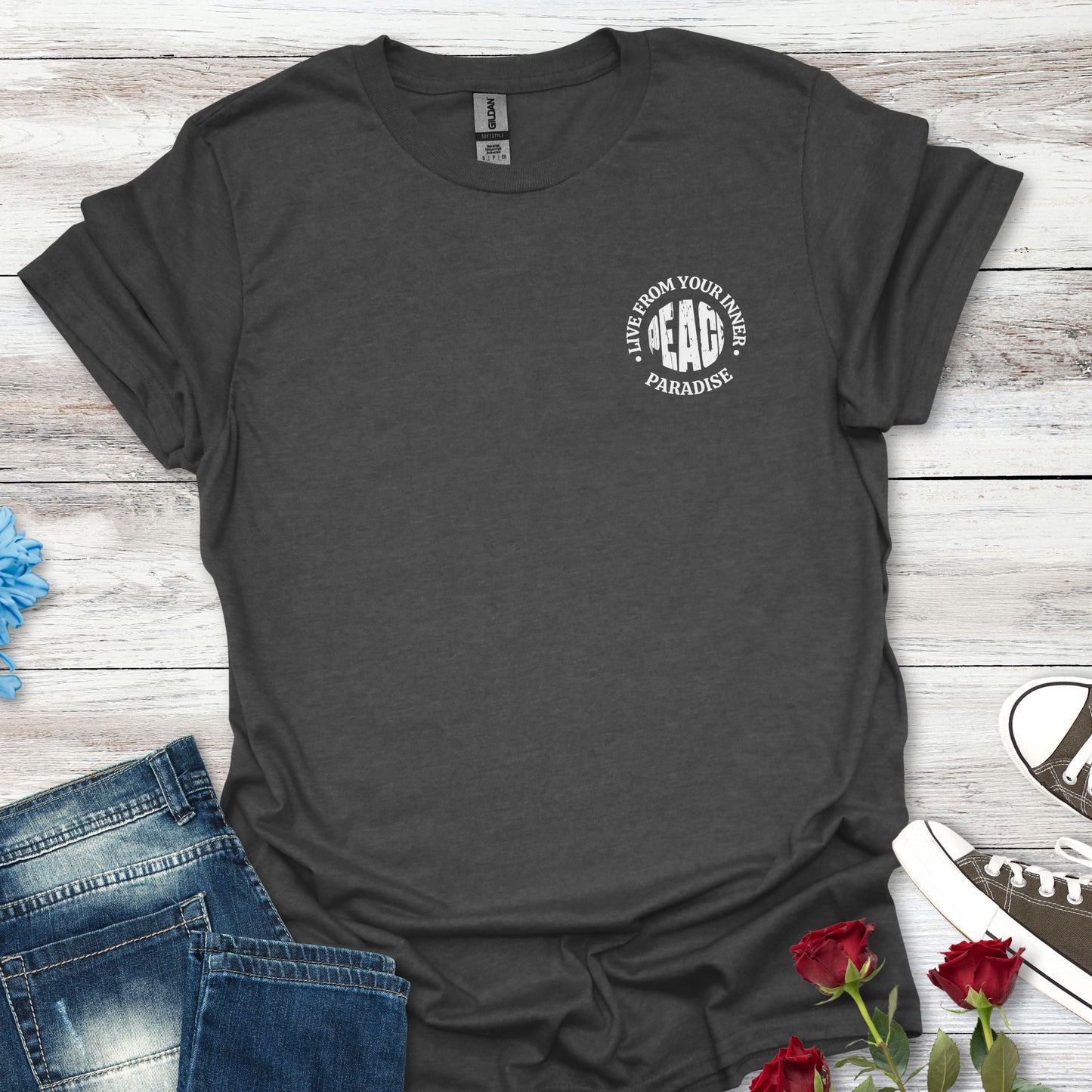 Live From Your Inner Peace Paradise, Unisex Soft-style T-Shirt