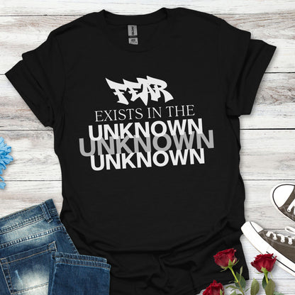 Exist in the Known T-Shirt — Motivational Minimalist Graphic Tee