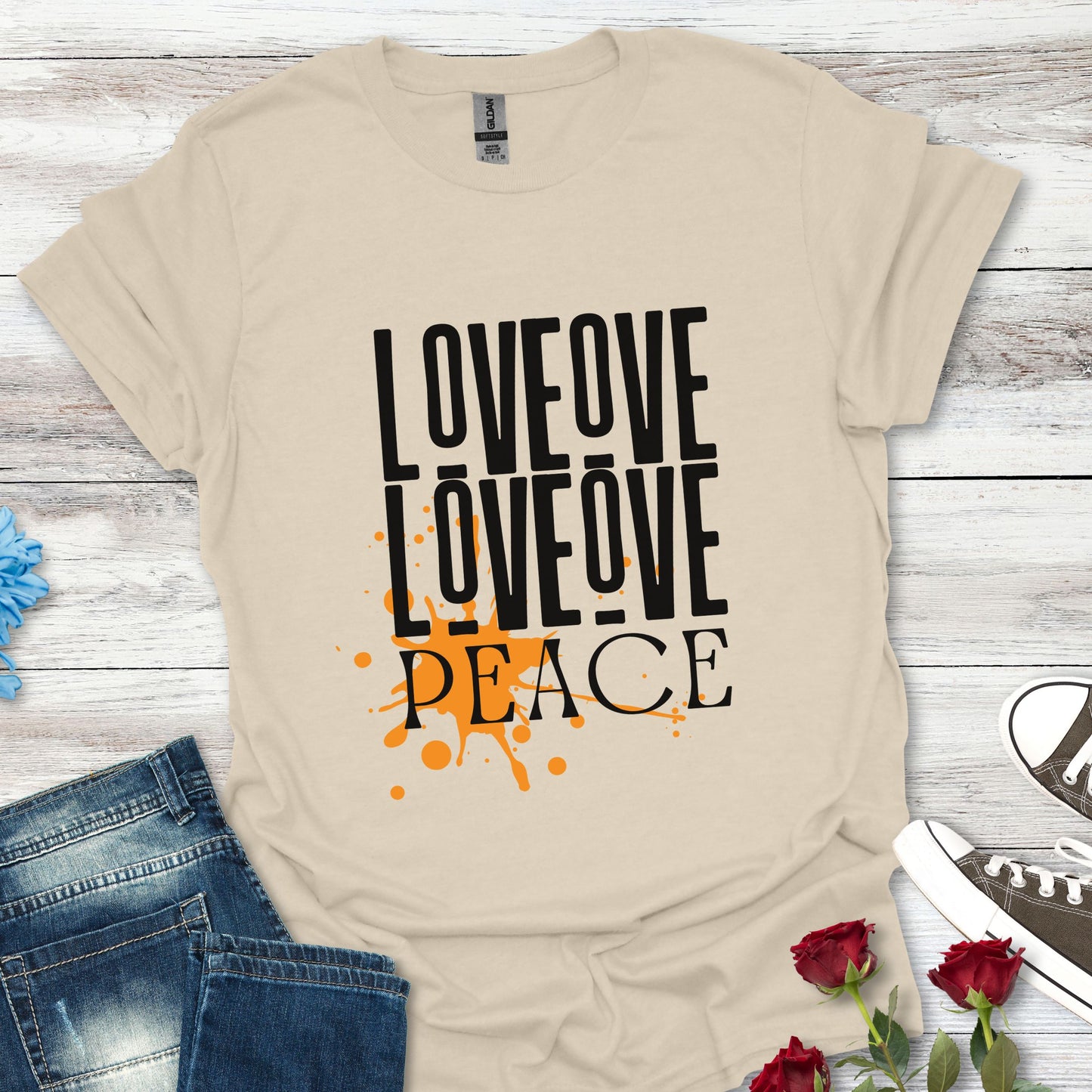 Love Peace Unisex Tee - Softstyle T-Shirt