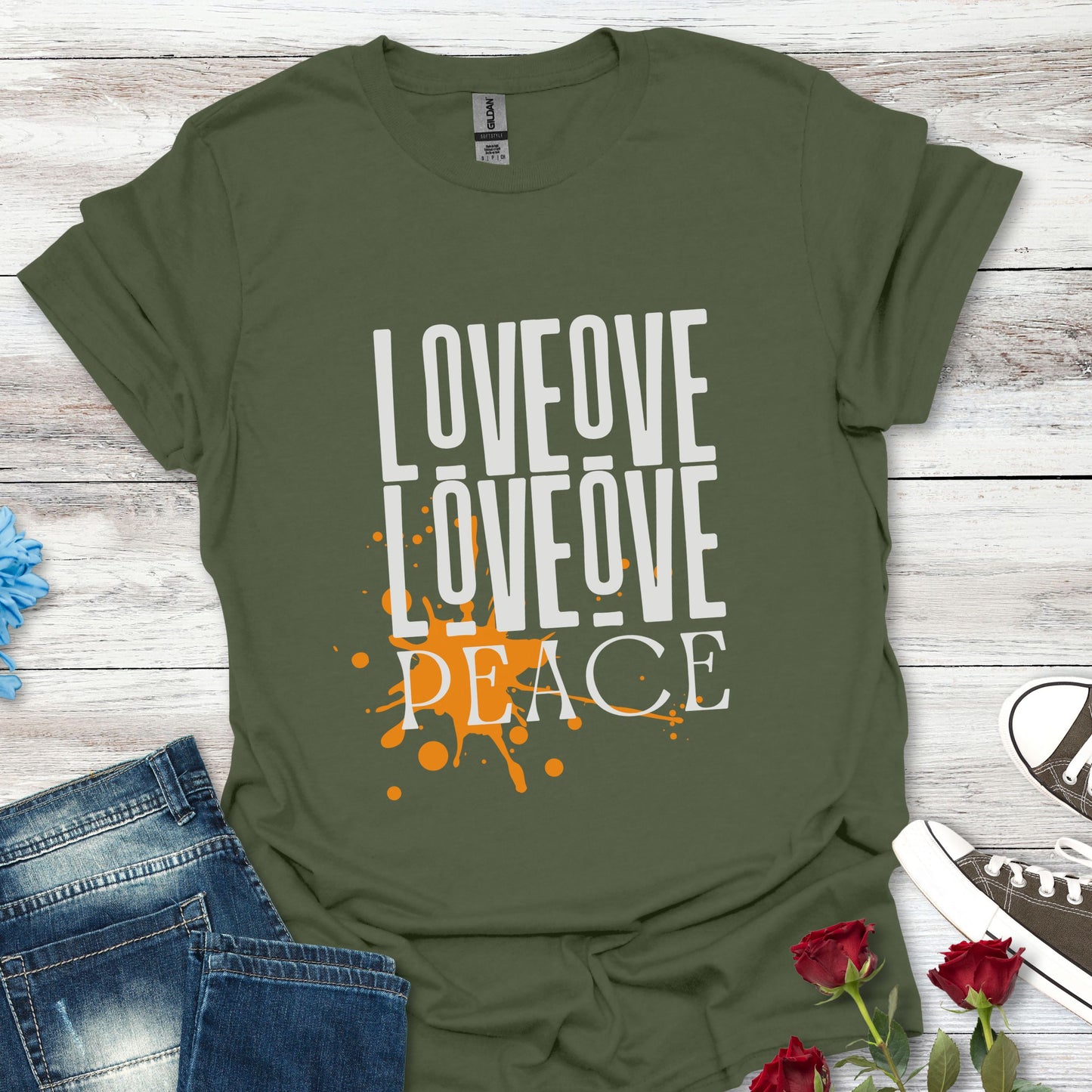 Love Peace Unisex Tee - Softstyle T-Shirt