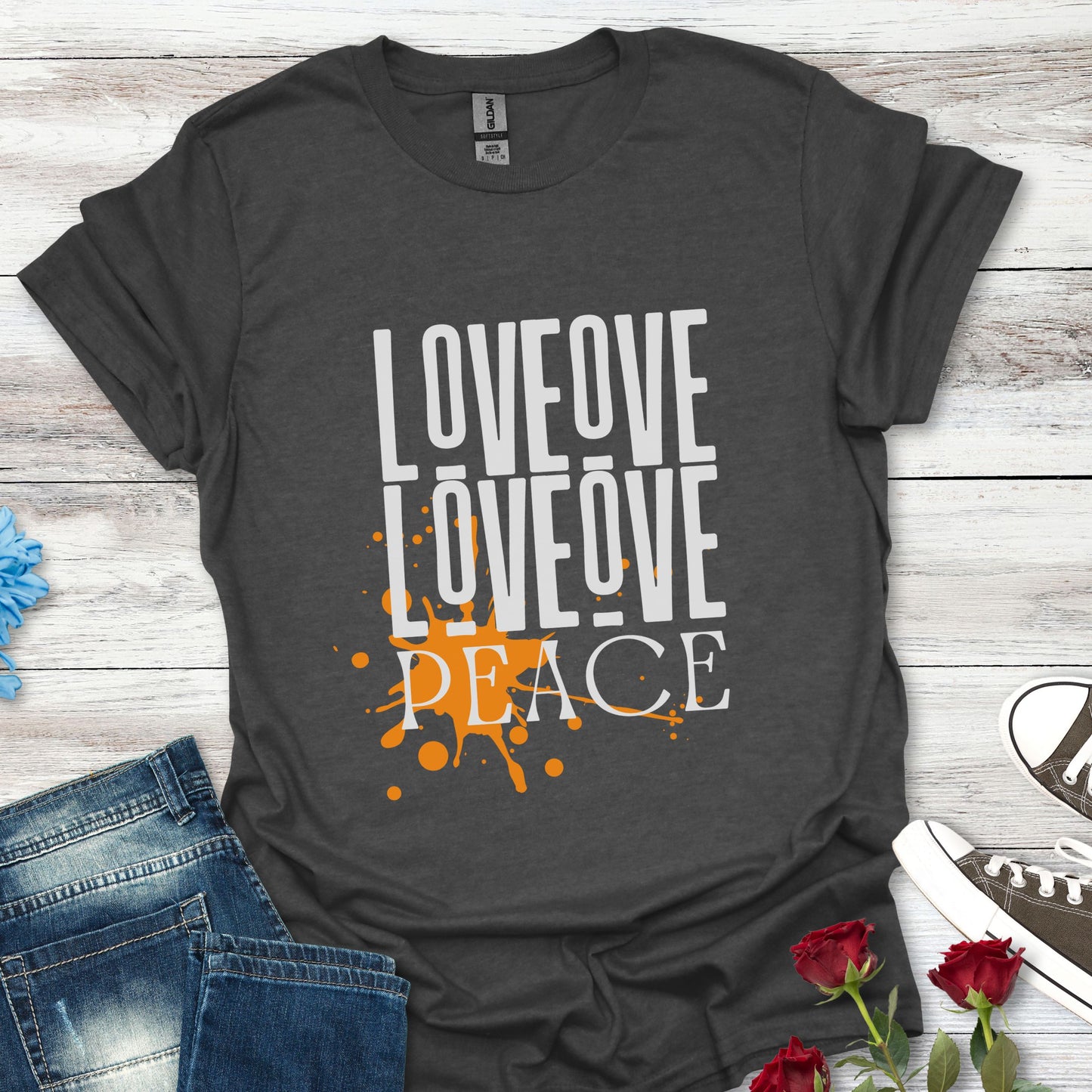 Love Peace Unisex Tee - Softstyle T-Shirt