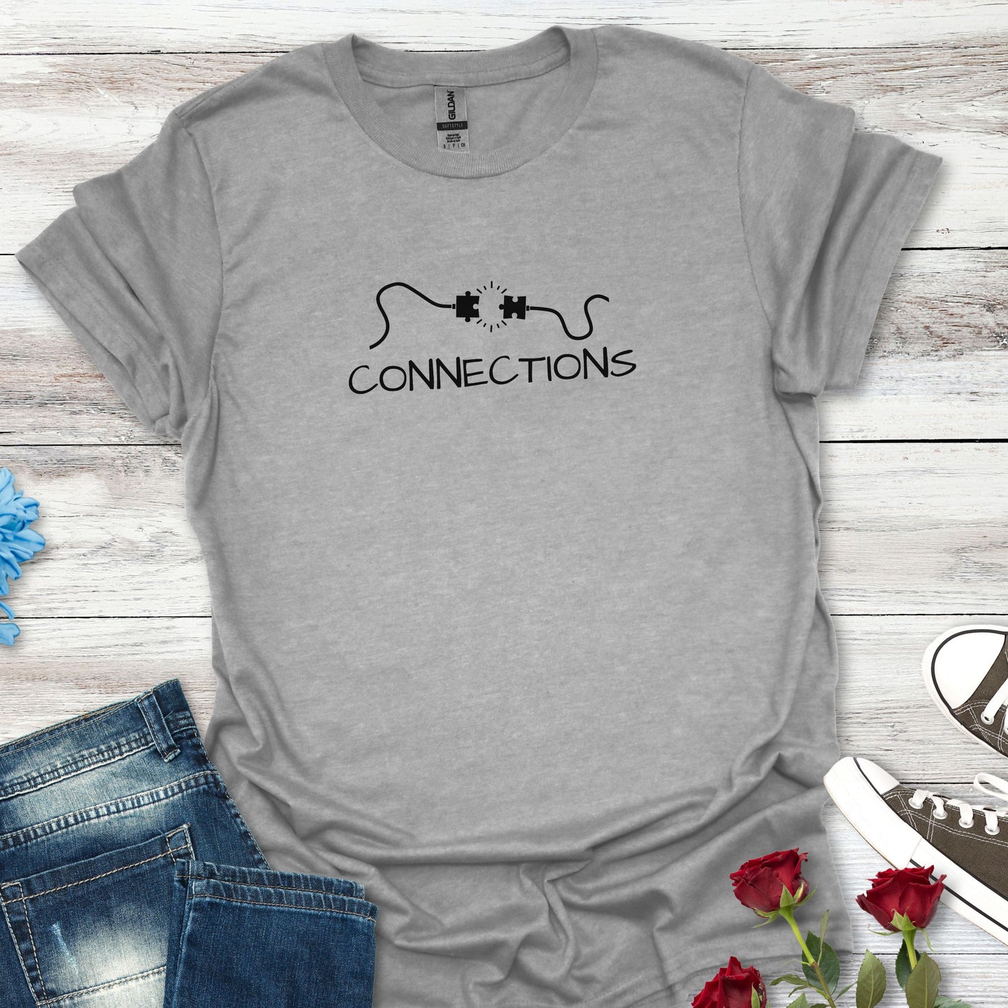 "Connections" Minimalist T-Shirt – Life Energy Tee