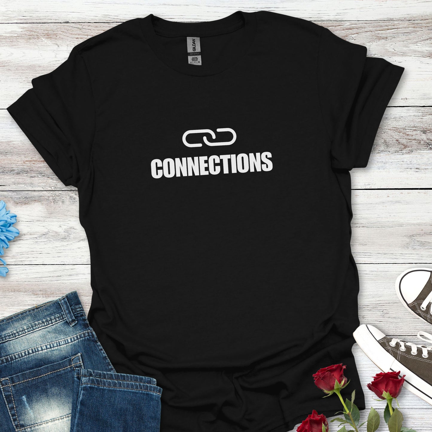 Connections Link T-Shirt — Minimal Design Tee