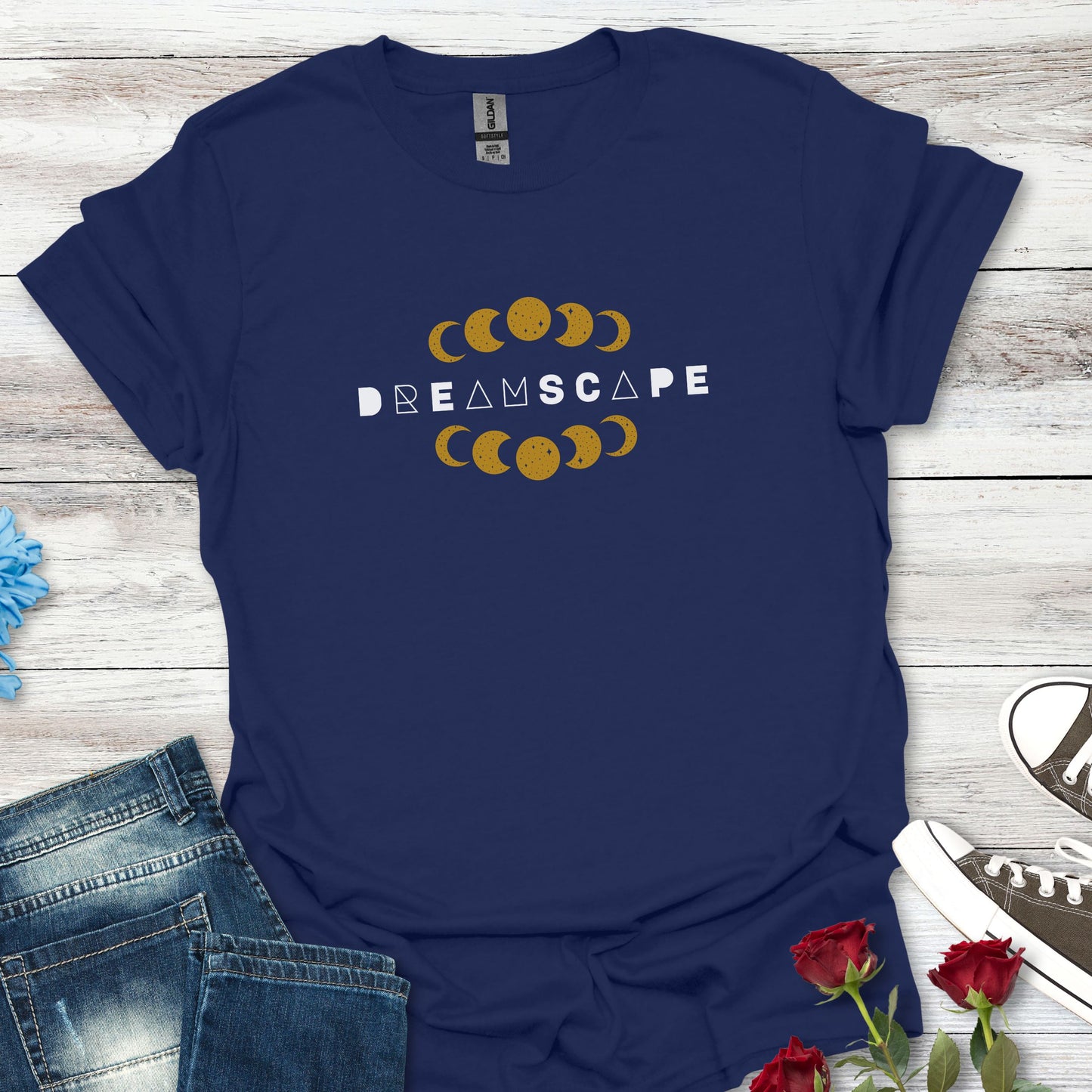 Moon Phase Tee — "Dreamscape" Celestial Graphic T‑Shirt
