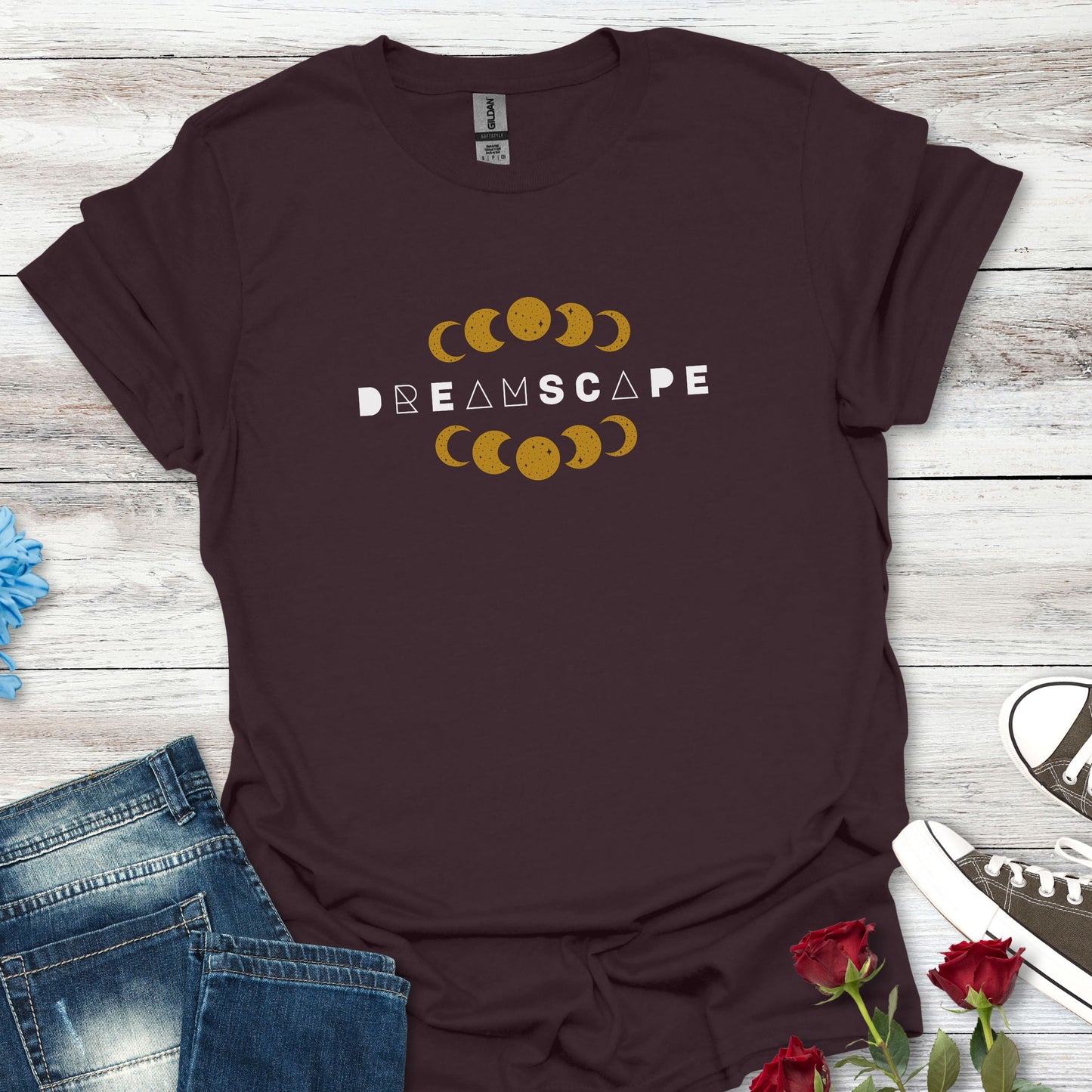 Moon Phase Tee — "Dreamscape" Celestial Graphic T‑Shirt
