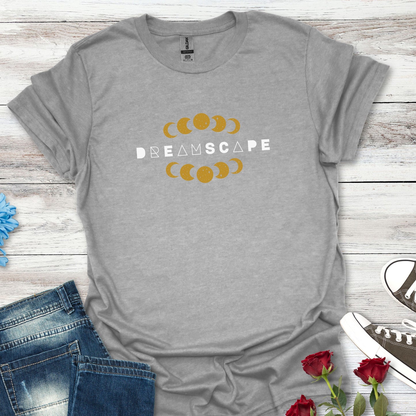 Moon Phase Tee — "Dreamscape" Celestial Graphic T‑Shirt