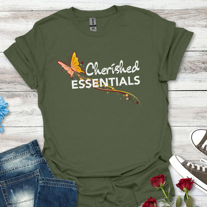 Cherished Essentials T-Shirt For Her – Butterfly Graphic Tee