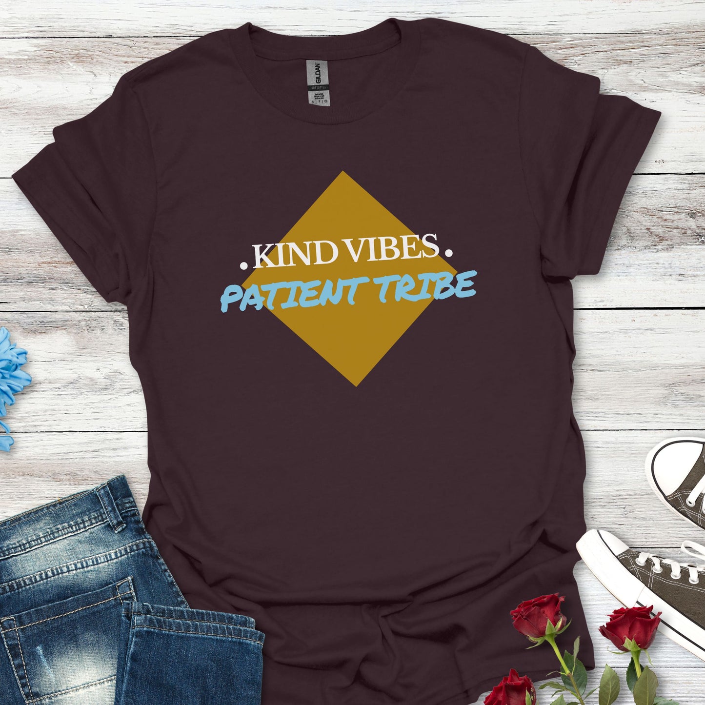 Kind Vibes Patient Tribe T-Shirt — Inspirational Minimalist Tee
